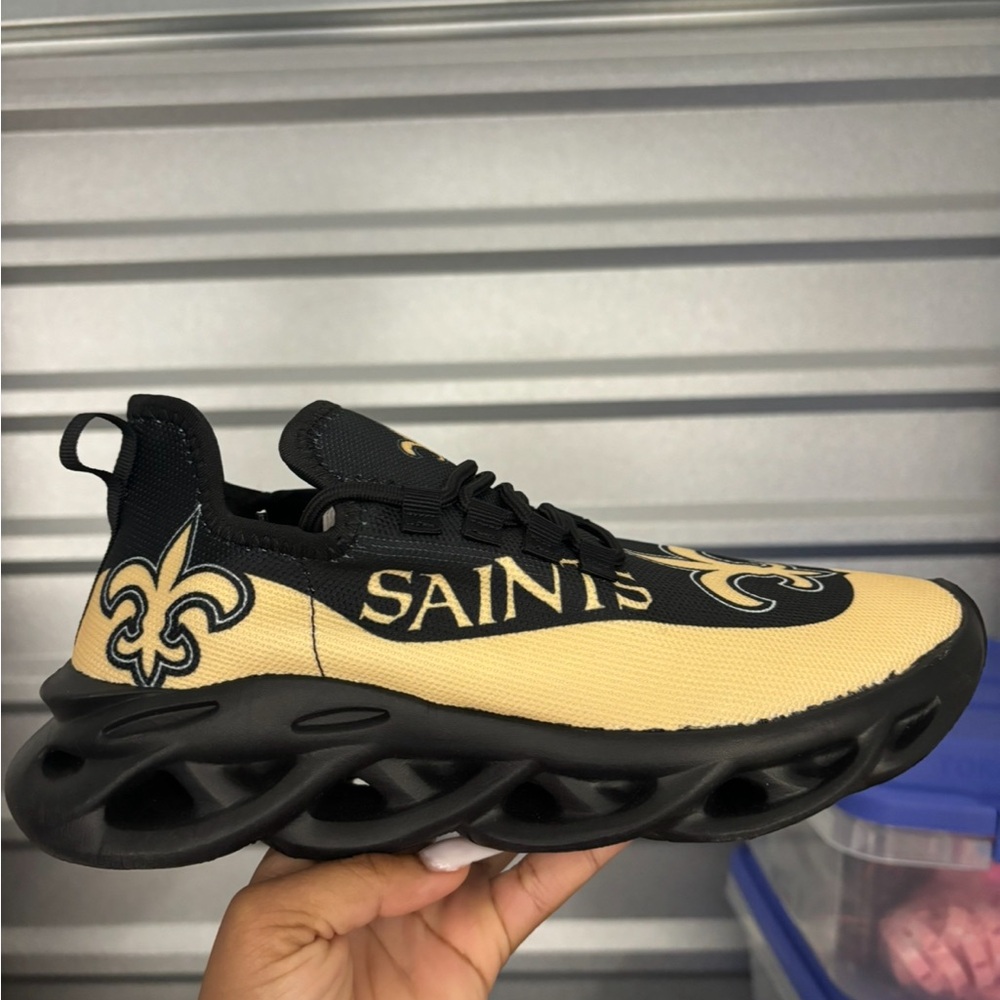 Women’s saints shoes w memory foam soles.